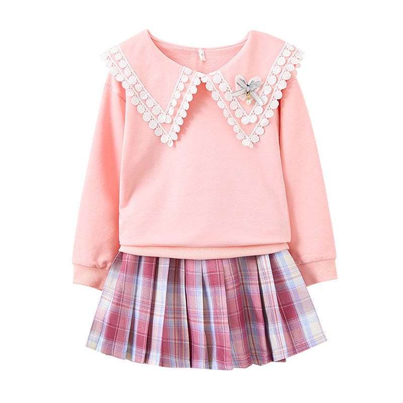 Women's Sweatshirt and Pleated Skirt Set Mune Fashion