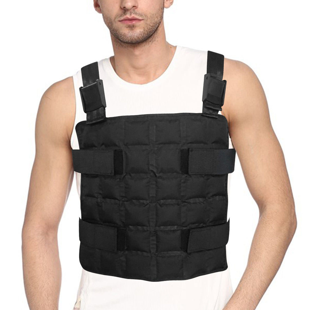 Unisex nan adjustable training weight vest with modular weight pockets, Velcro fastening, and padded shoulder straps Mune Fashion