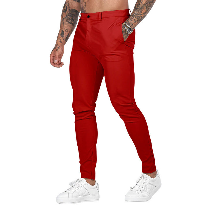 Men's Slim-Fit Stretch Chino with tapered leg and discreet side pockets Mune Fashion