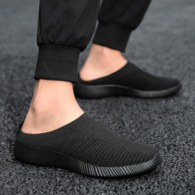 Women nan ultra-light slip-on casual shoes with seamless mesh knit, ergonomic heel tab, and flexible wave outsole Mune Fashion