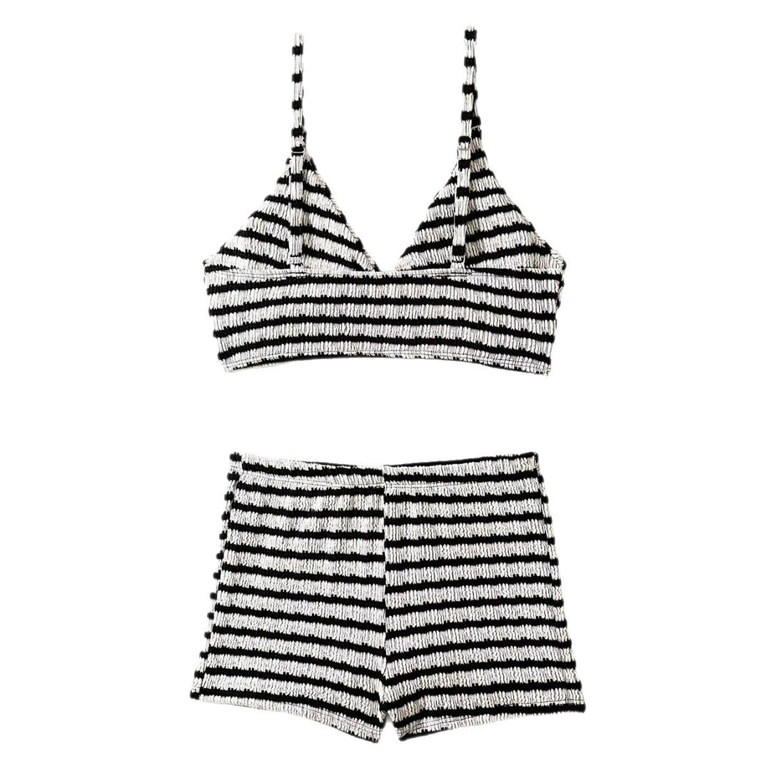 Women Crop Bikini Top with High-Waist Shorts Mune Fashion