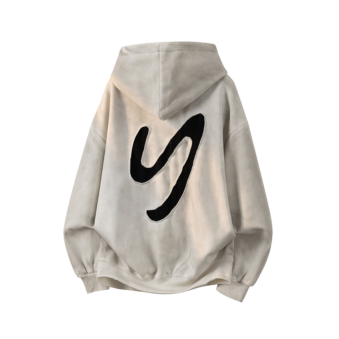 Unisex Oversize Hoodie with handwritten graphic print, kangaroo pocket & ribbed hem Mune Fashion