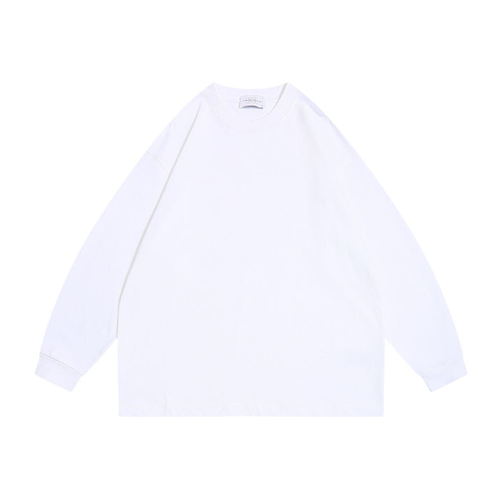 Unisex Oversize-Long Sleeve Shirt made of heavy cotton blend with round neck and ribbed cuffs Mune Fashion
