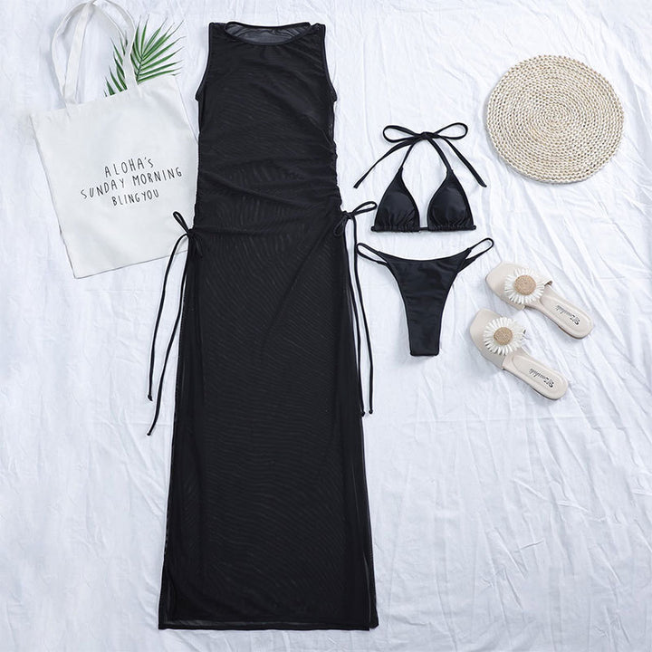 Women's Casual Beach Dress with Adjustable Straps Mune Fashion