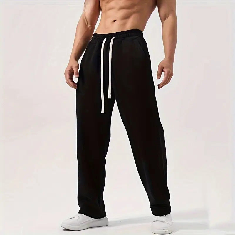 Men's casually fitting sweatpants made of cotton blend with elastic waistband and side pockets Mune Fashion