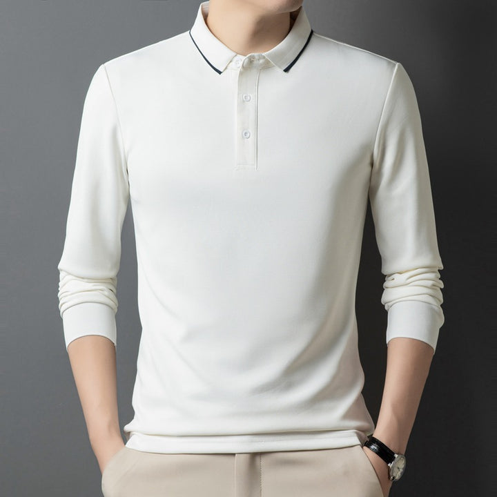 Women's polo shirt with long sleeves and button details Mune Fashion