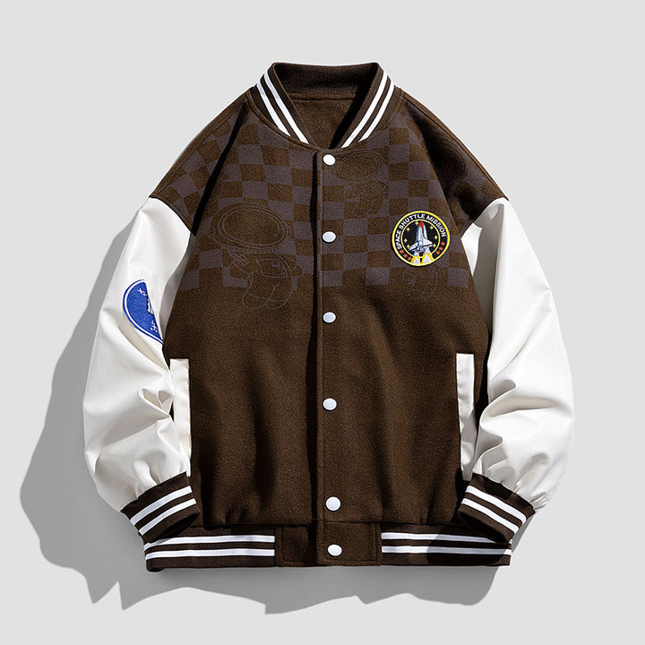 Men's Fashion College Jacket with Graphic Applications Mune Fashion
