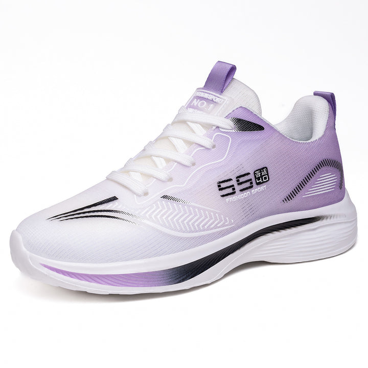 Women's breathable comfort walking sneakers with sock-like entry and cushioned EVA platform sole Mune Fashion