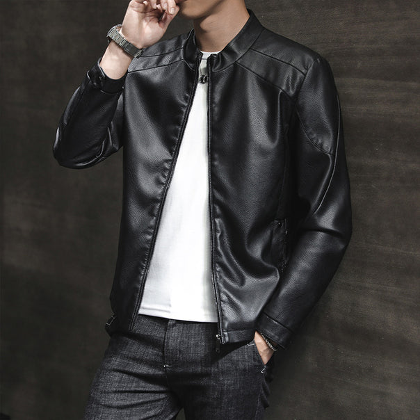 Men's Stylish Leather Jacket Mune Fashion