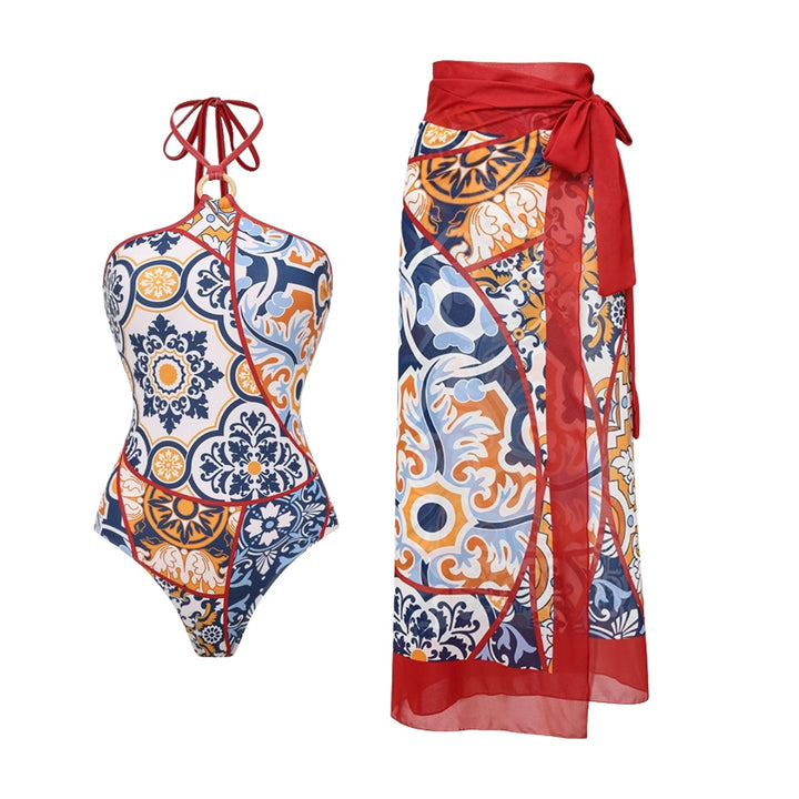 Women's swimsuit with elegant wrap pants Mune Fashion