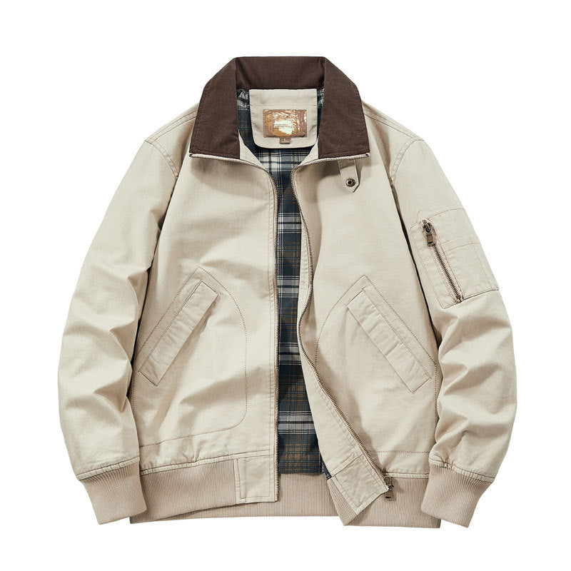 Men's Cord Collar Field Jacket Mune Fashion