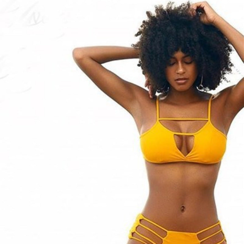 Women's Designer Bikini with Cut-Outs and Straps Mune Fashion
