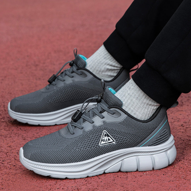 Women's lightweight breathable knitted walking sneakers with quick-lacing system and ergonomic EVA cushioning Mune Fashion