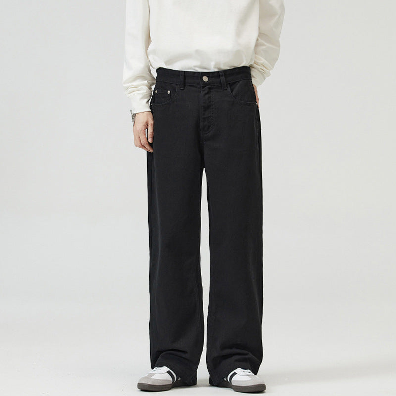 Men's Cotton Denim Marlene Pants with Extra Wide Leg Mune Fashion