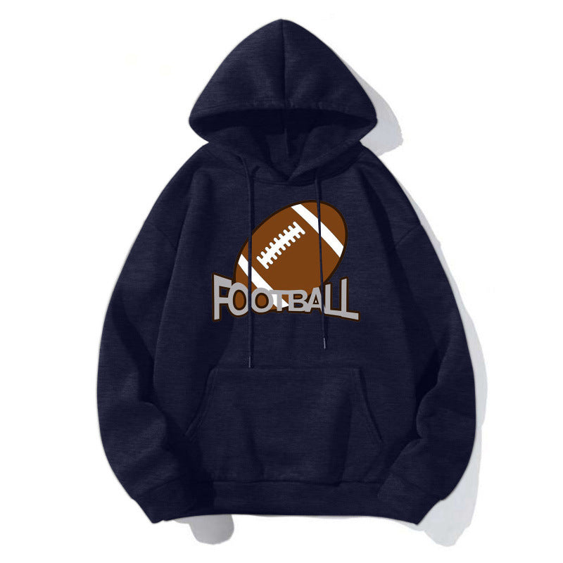 Ladies Sporty Hoodie with Football Motif Mune Fashion