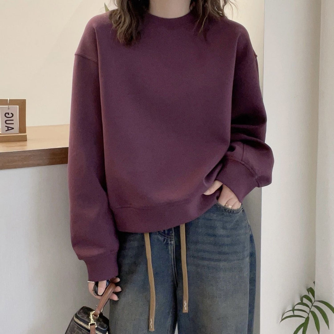 Women's Oversized Sweatshirt with Drawstring Mune Fashion