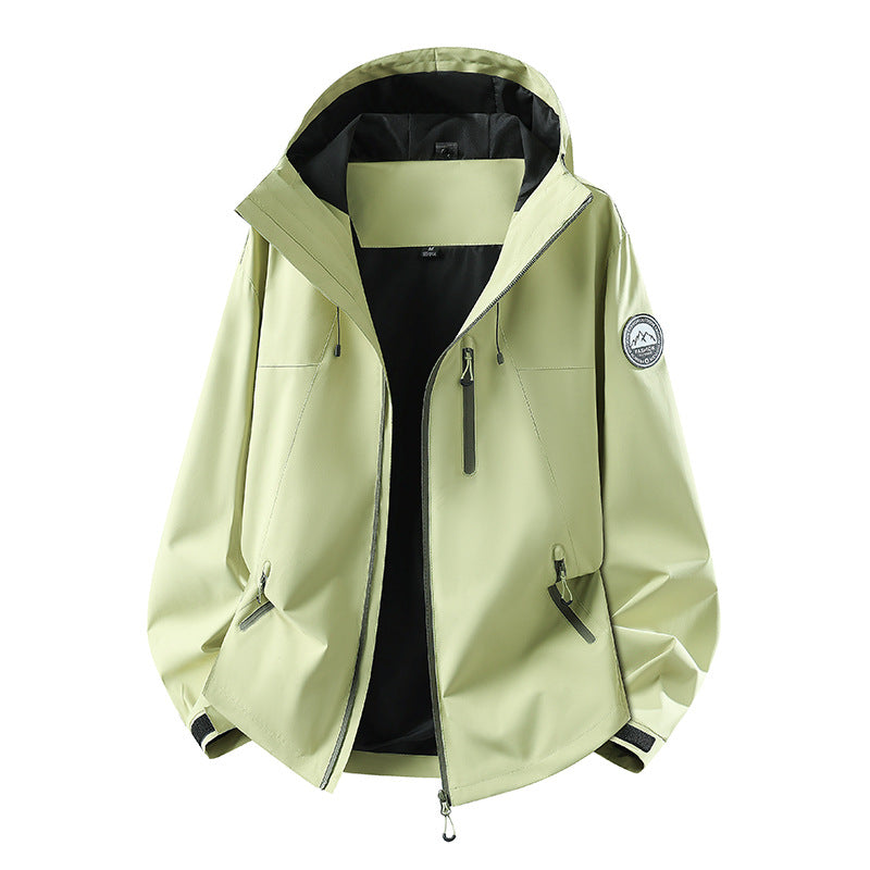 Men's Waterproof Softshell Jacket with Hood and Breathable Membrane Mune Fashion