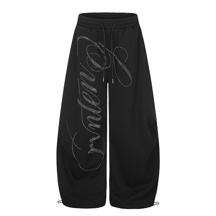 Women's Culotte Sweatpants with wide Palazzo cut, comfortable waistband and laser-perforated logo print Mune Fashion