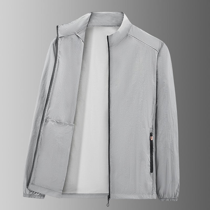 Men's ultralight packable windbreaker with inner pocket, stand-up collar & zippered pockets Mune Fashion