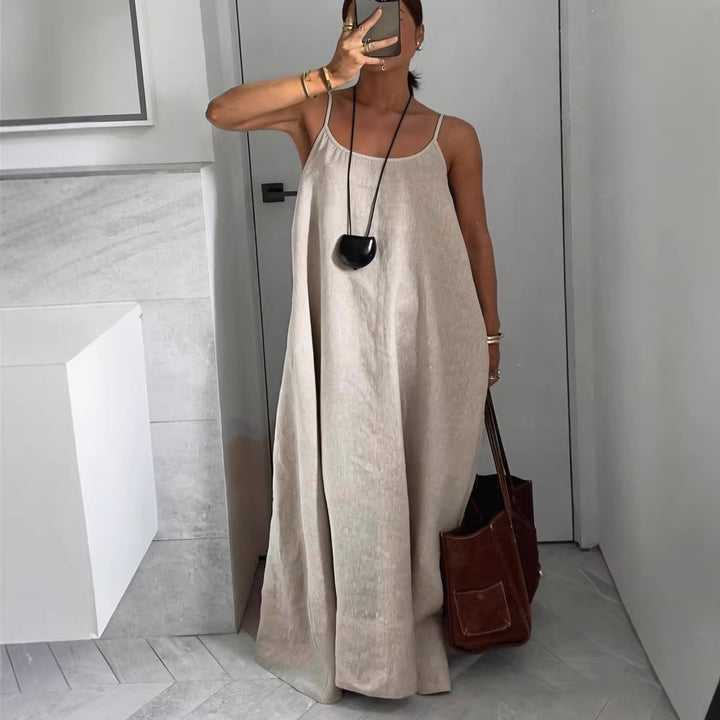 Ladies Lightweight Summer Dress with Deep Neckline Mune Fashion