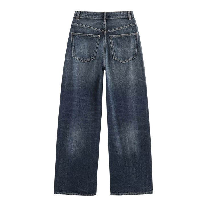 Women's jeans with high waist and wide leg Mune Fashion