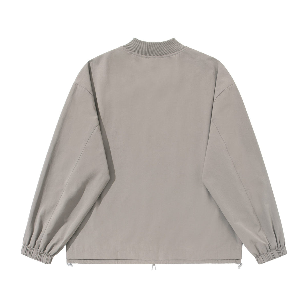 Women's loose-fitting bomber jacket with two-way zipper and drawstring Mune Fashion