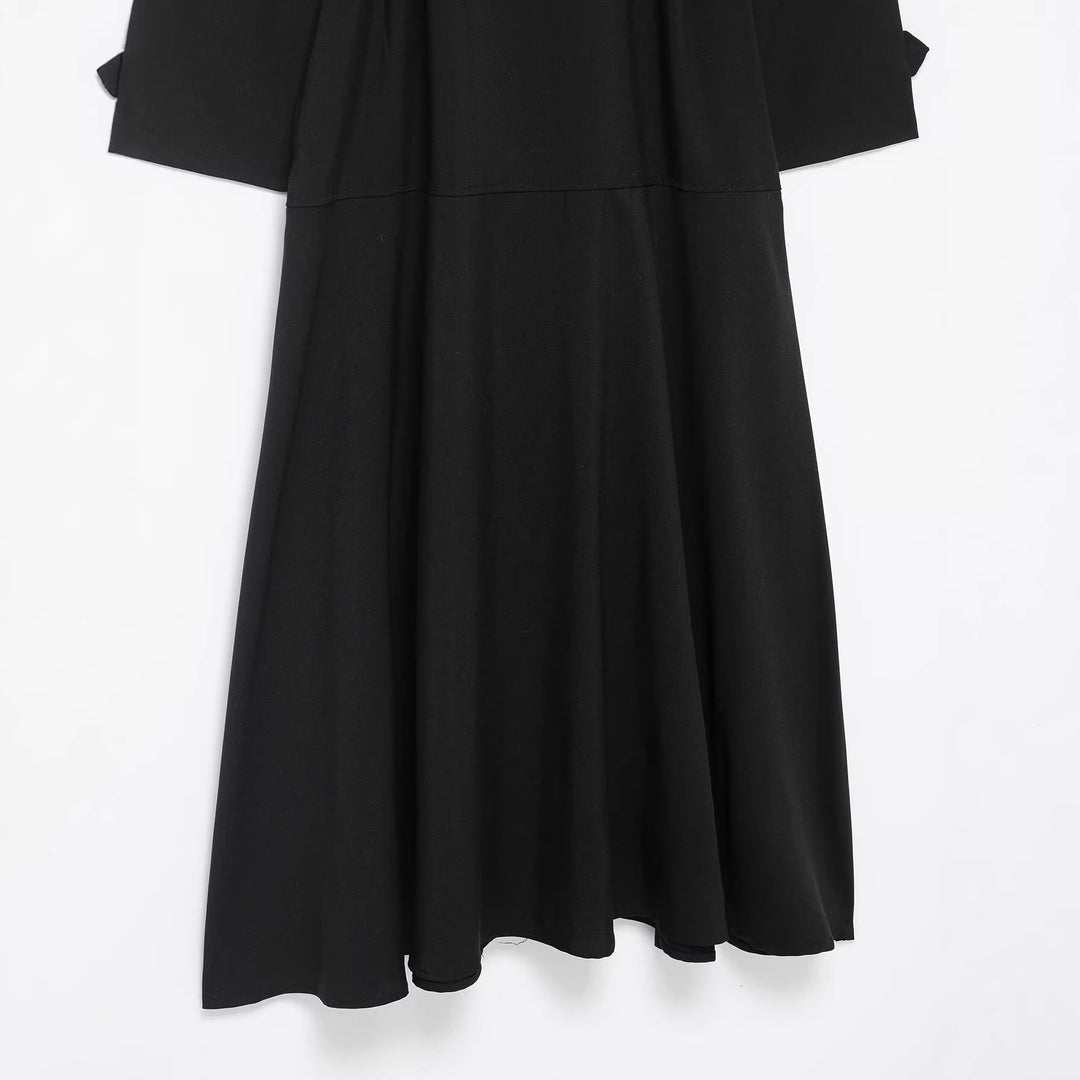 Women's Maxi Trench with figure-flattering tie belt and double button placket Mune Fashion