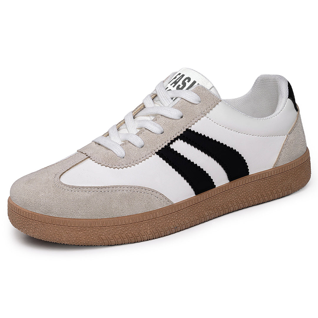 Men's retro sneakers with suede and textile upper material, classic three-stripe look and profile rubber sole Mune Fashion