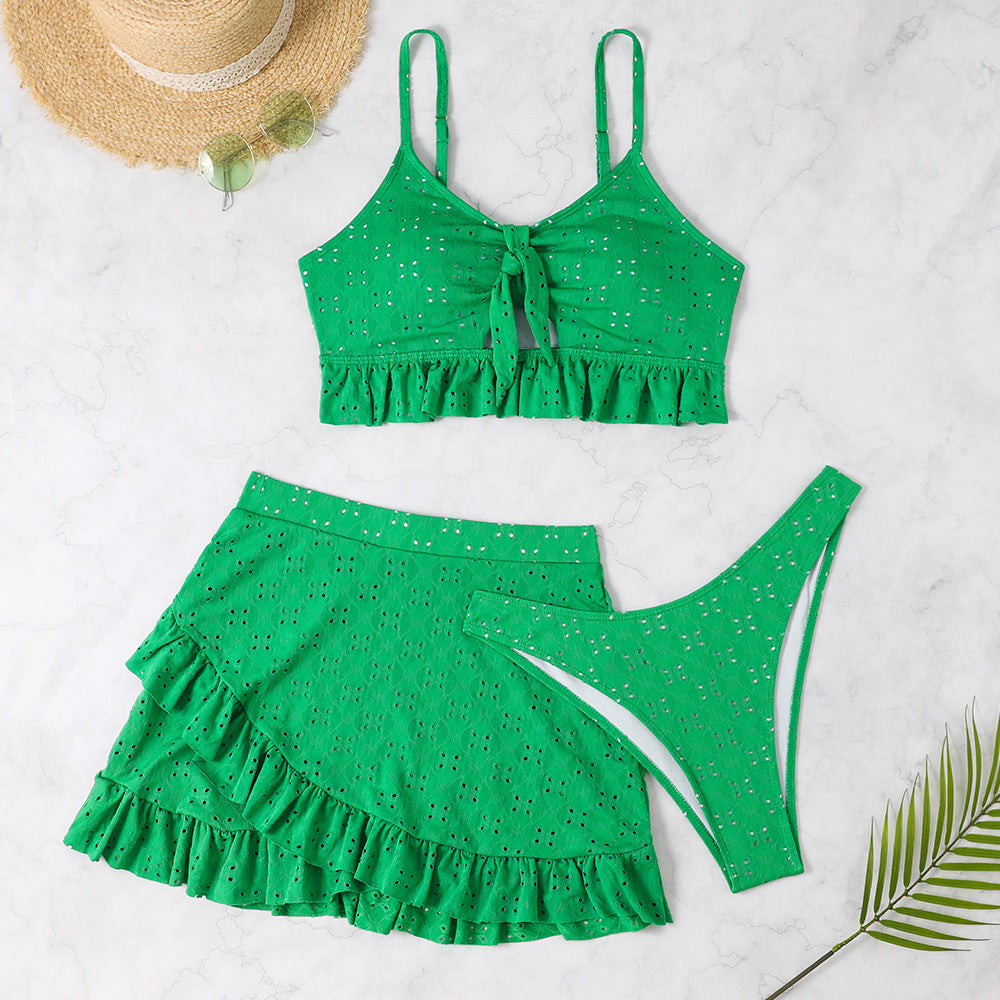Women's Crop Top and Skirt Set with Playful Design Mune Fashion