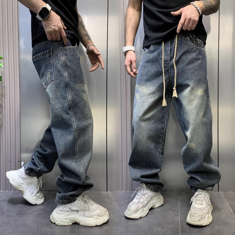 Men's Casual Baggy Jeans Mune Fashion