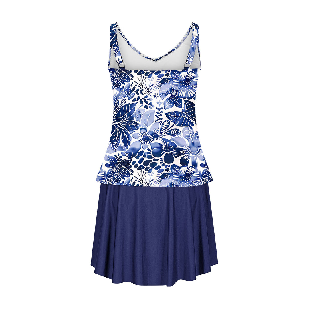 Ladies swim underwear with elegant skirt Mune Fashion