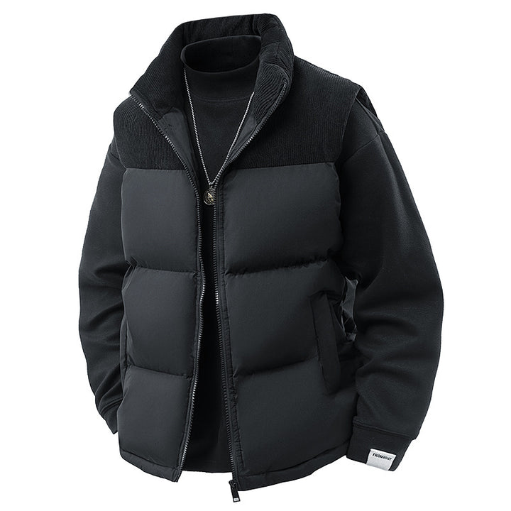 Men's fashion quilted jacket with collar Mune Fashion