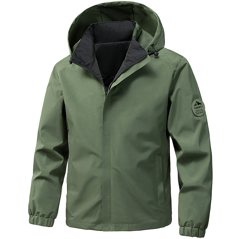 Men's technical hooded softshell jacket with adjustable hood and utility pockets Mune Fashion