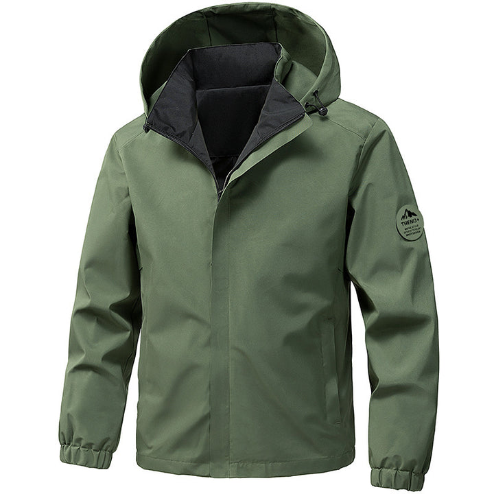 Men's technical hooded softshell jacket with adjustable hood and utility pockets Mune Fashion