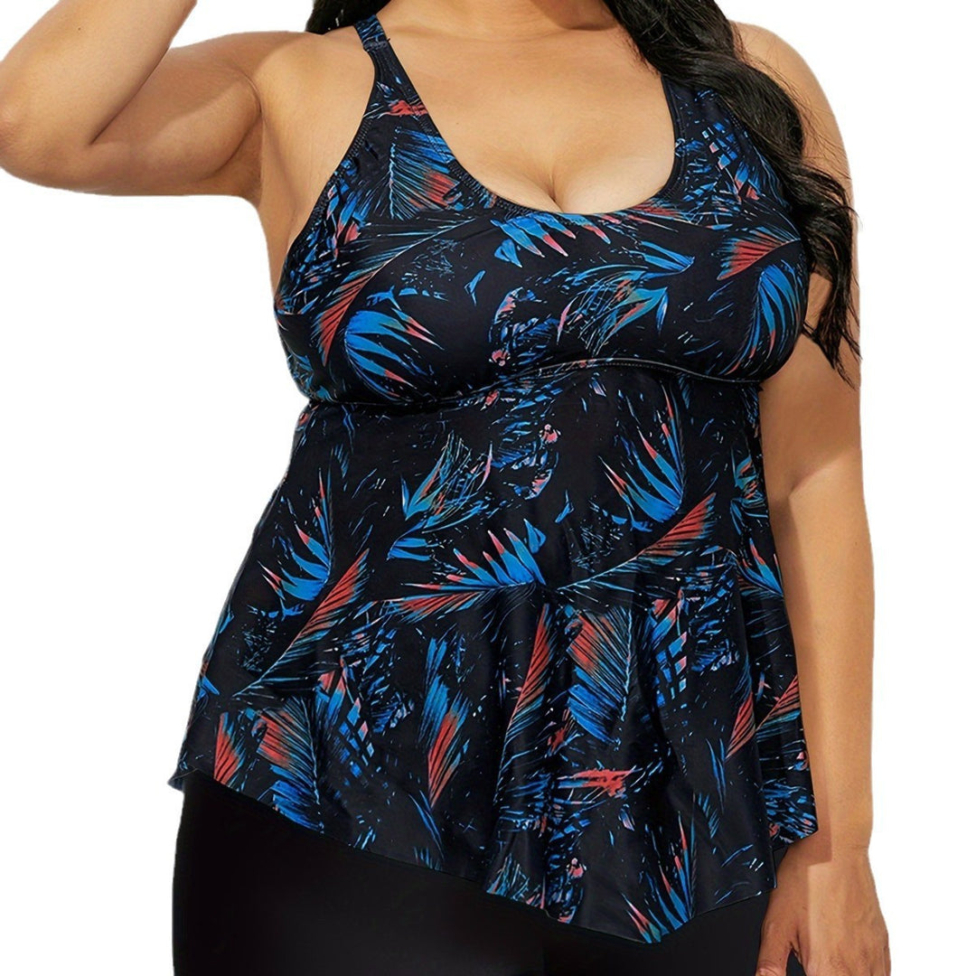 Women’s tankini top with flowing cut and high-quality floral design Mune Fashion
