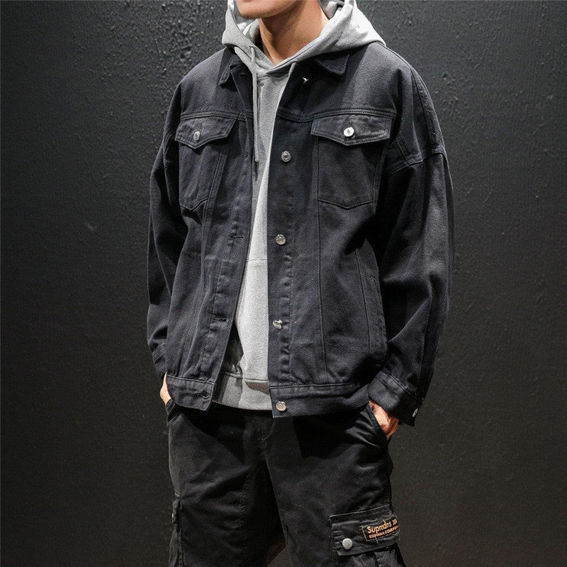 Men's Casual Denim Jacket with Vintage Details Mune Fashion
