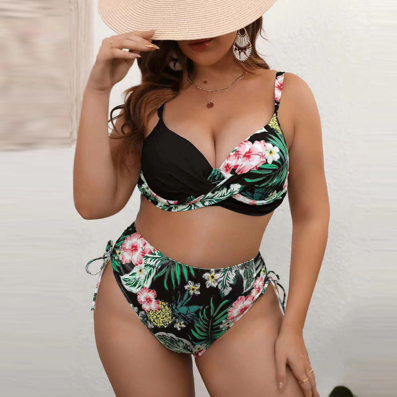 Women's bikini set with adjustable straps and high waistband Mune Fashion