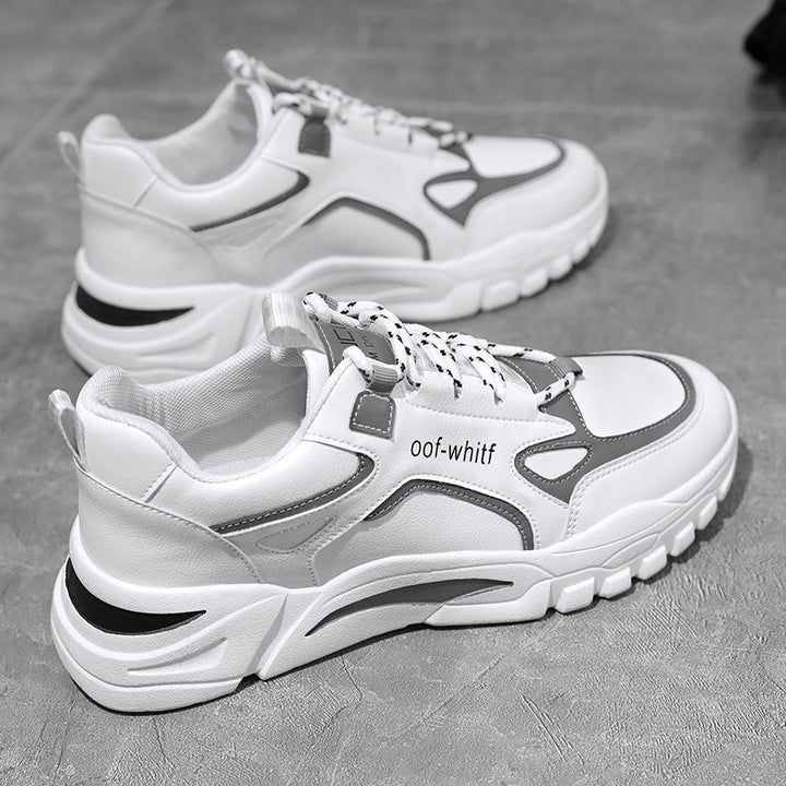 Men's Sporty Sneakers with Durable Upper Material Mune Fashion