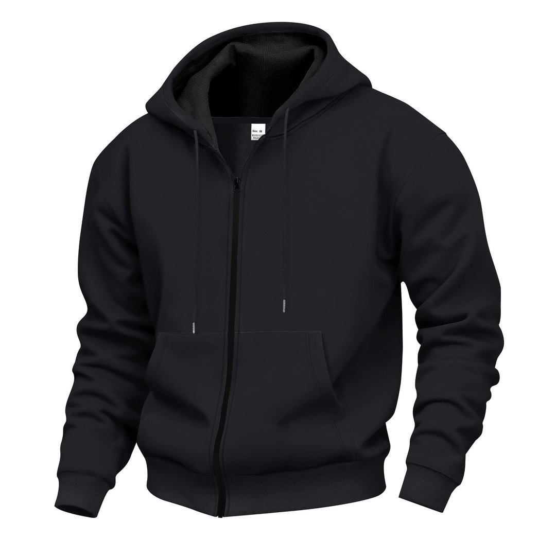 Men's hooded jacket with full zip and concealed zip pockets Mune Fashion