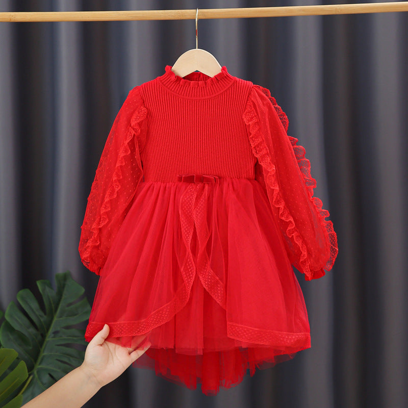 Girl Party Dress with Ruffle Details Mune Fashion
