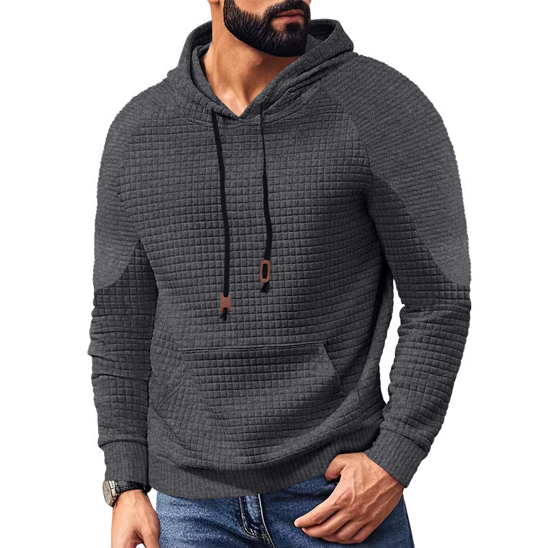 Men's hoodie with square structure, raglan sleeves, and kangaroo pocket Mune Fashion