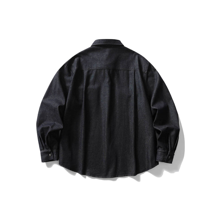 Men's Overshirt-Jeans Shirt made of durable denim with western pockets Mune Fashion