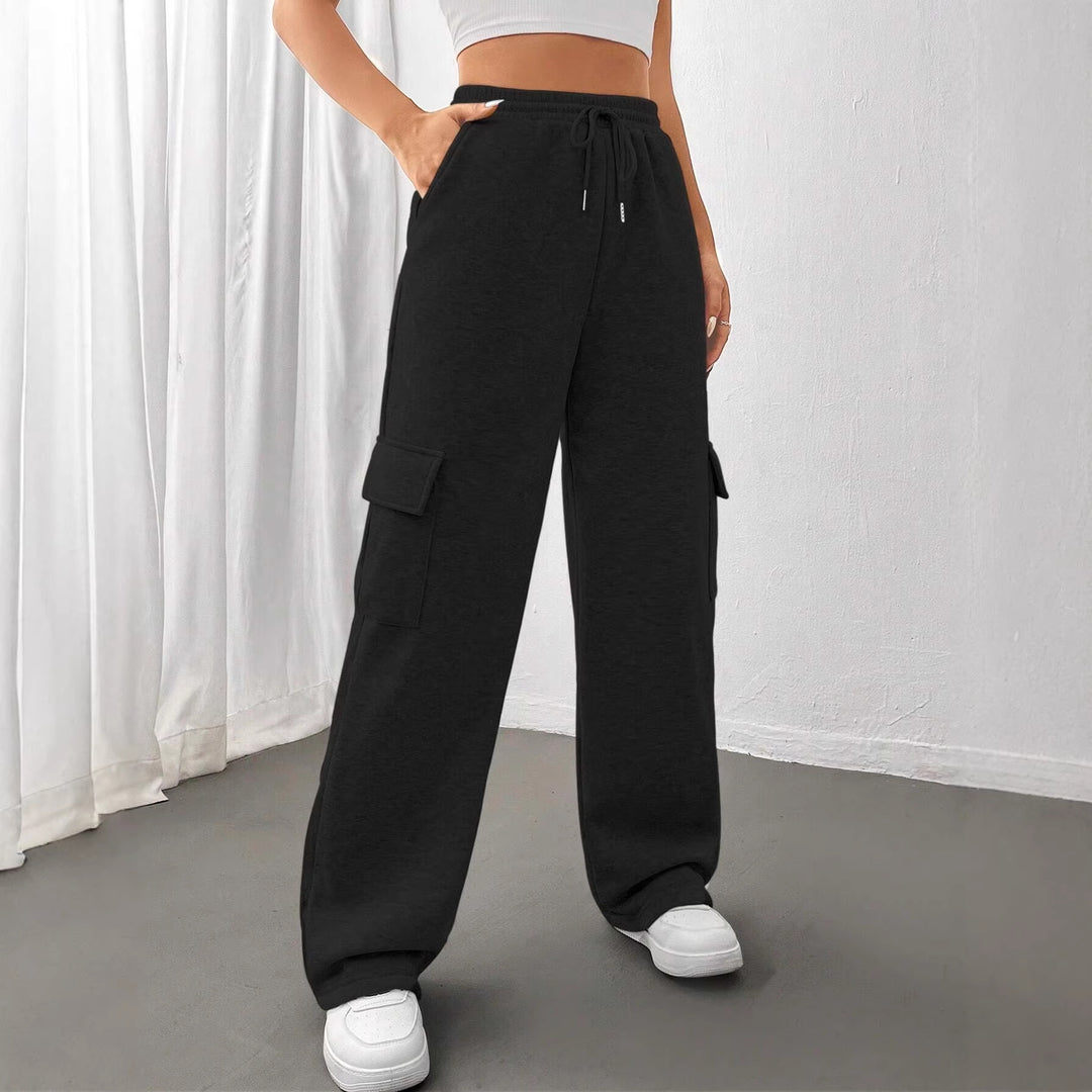 Women’s Loose Cargo Pants in Jogger Style with Drawstring Mune Fashion