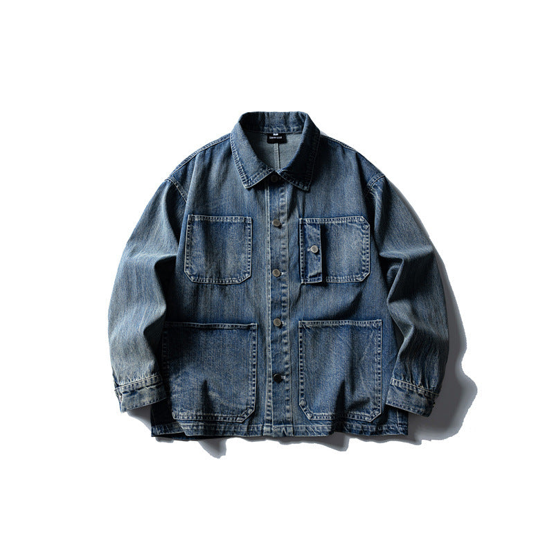 Unisex Boxy-Denim-Blouson with four patch pockets Mune Fashion