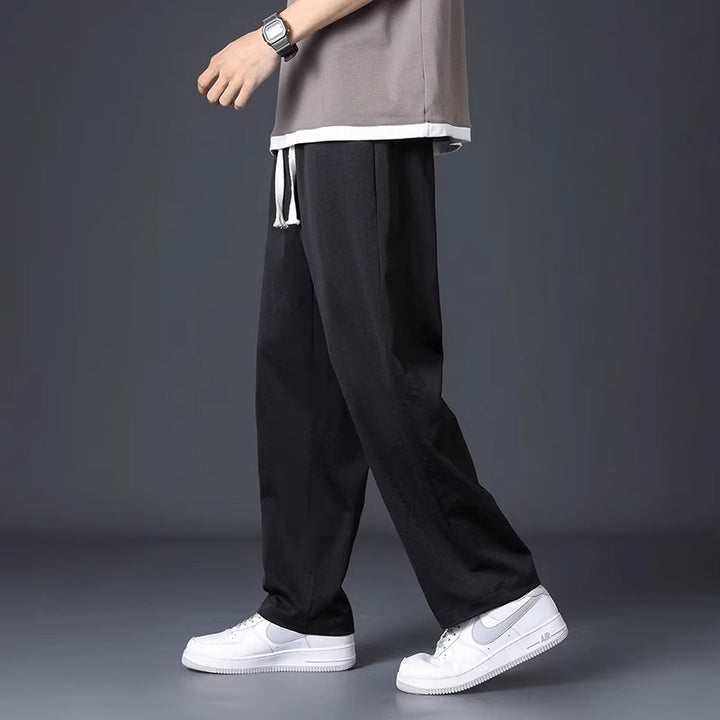 Men's Airy Casual Pants with Elastic Waistband 1788279634