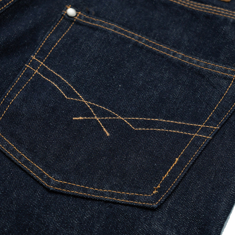 Women Relaxed-Fit High-Waist Denim Pants with Wide Legs and Distinctive Seam Design Mune Fashion