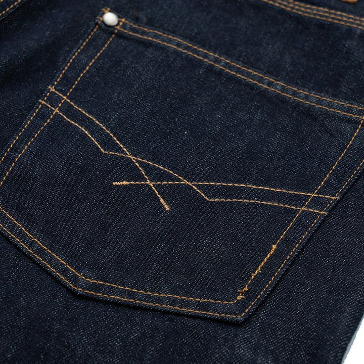 Women Relaxed-Fit High-Waist Denim Pants with Wide Legs and Distinctive Seam Design Mune Fashion