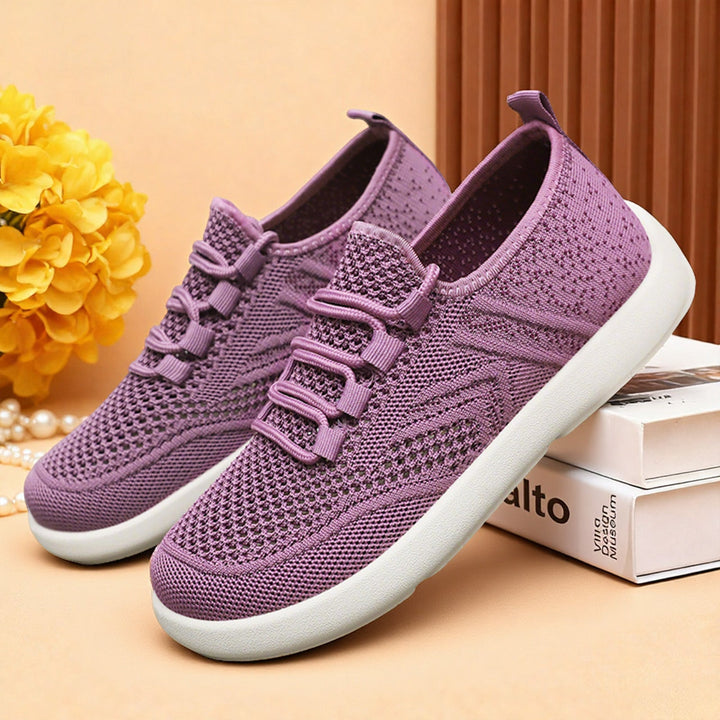 Women's Sporty Mesh Sneakers with Flexible Sole Concept Mune Fashion