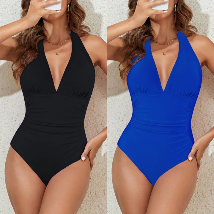 Women Elegant high-cut swimsuit with decorative bow details Mune Fashion