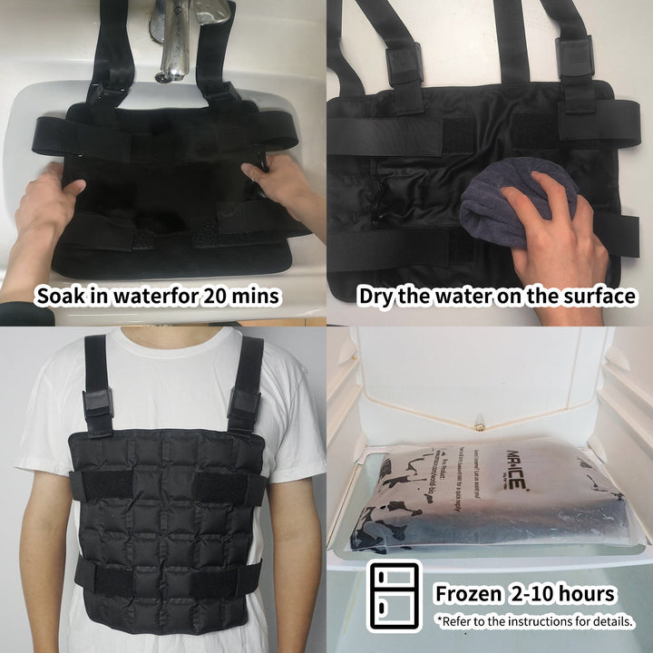 Unisex nan adjustable training weight vest with modular weight pockets, Velcro fastening, and padded shoulder straps Mune Fashion